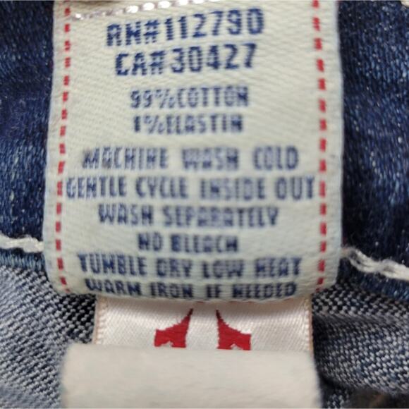 True Religion Rainbow Gina Boot Cut Jeans Size 27 - Picture 7 of 9